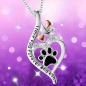 Dog Claw Pendant Necklace, Dog Footprint Necklace Versatile Animal Necklace